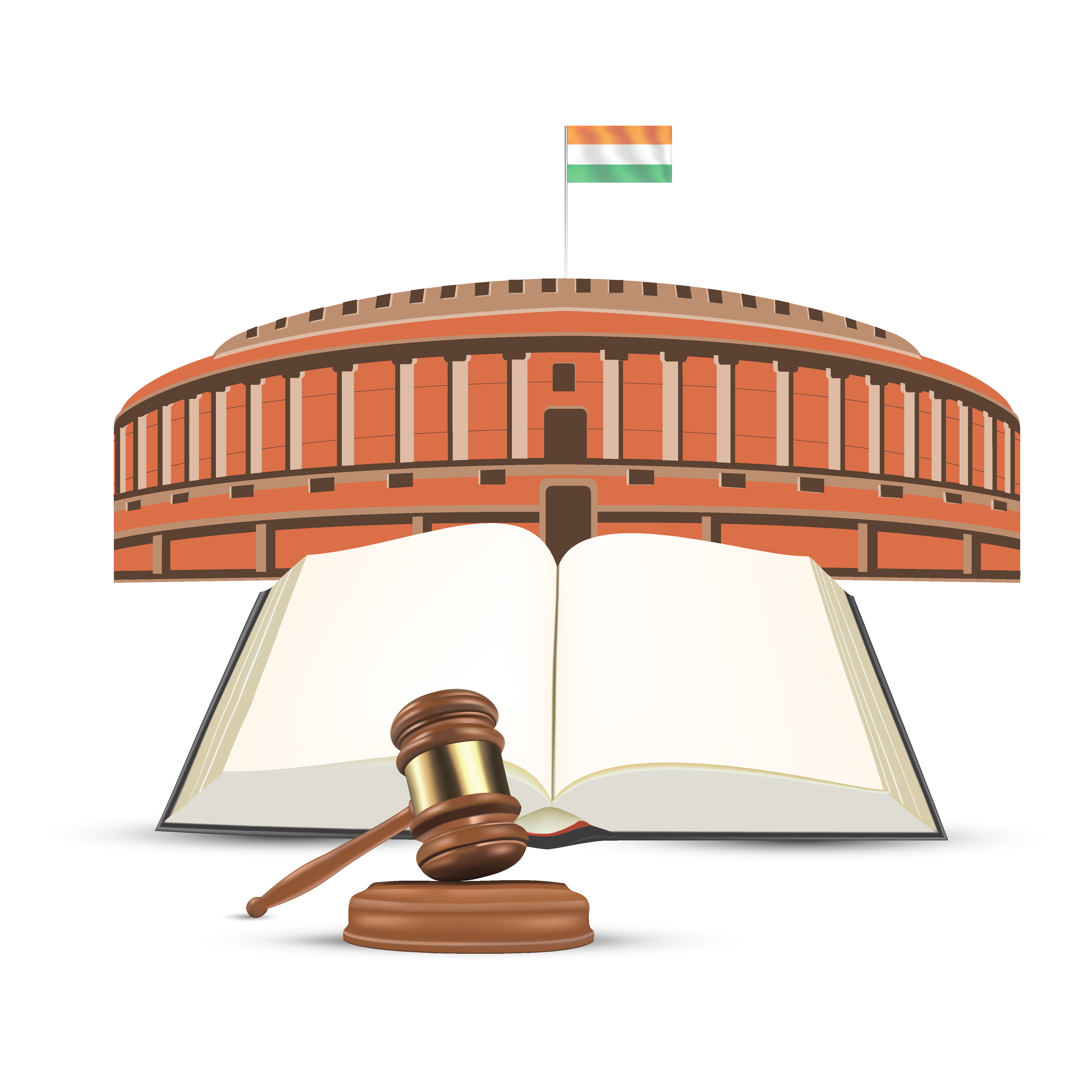 Constitution of India and Gavel